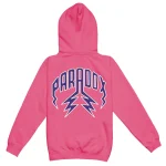 Purple Reign Lightning Arc Logo Pink Hoodie