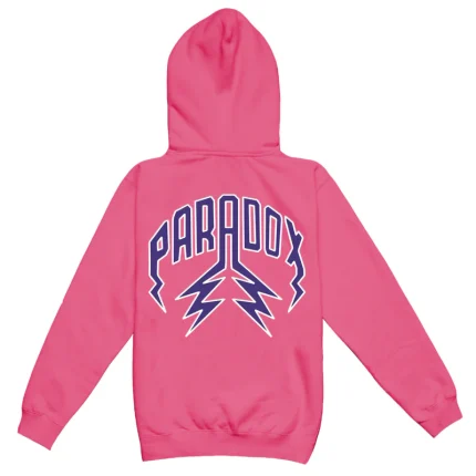 Purple Reign Lightning Arc Logo Pink Hoodie