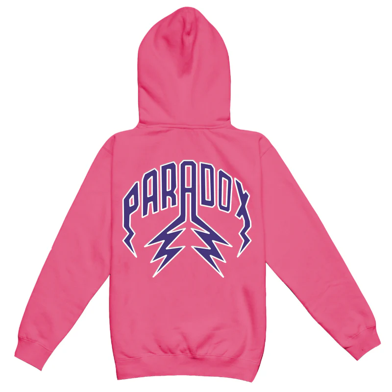 Purple Reign Lightning Arc Logo Hoodie Pink Purple Reign Lightning Arc Logo Pink Hoodie