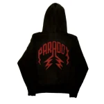 Rated R Lightning Arc Logo Pull-Over Black Hoodie