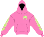 "STRAWBERRY V2" Lightning Arc Logo Hoodie