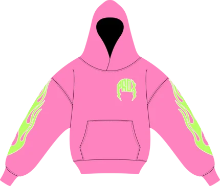 "STRAWBERRY V2" Lightning Arc Logo Hoodie