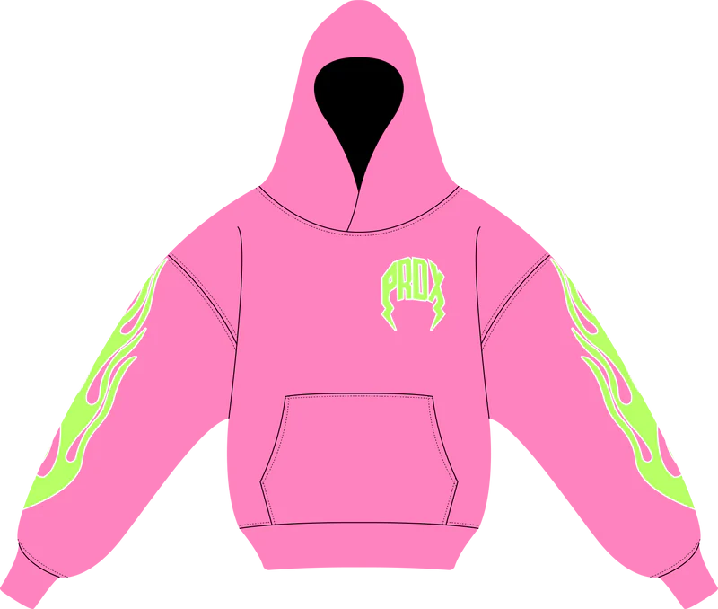 "STRAWBERRY V2" Lightning Arc Logo Hoodie