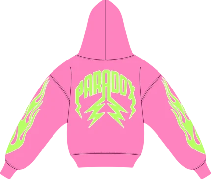 "STRAWBERRY V2" Lightning Arc Logo Hoodie