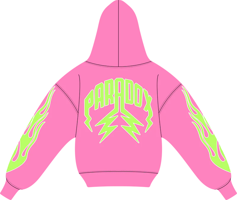 "STRAWBERRY V2" Lightning Arc Logo Hoodie