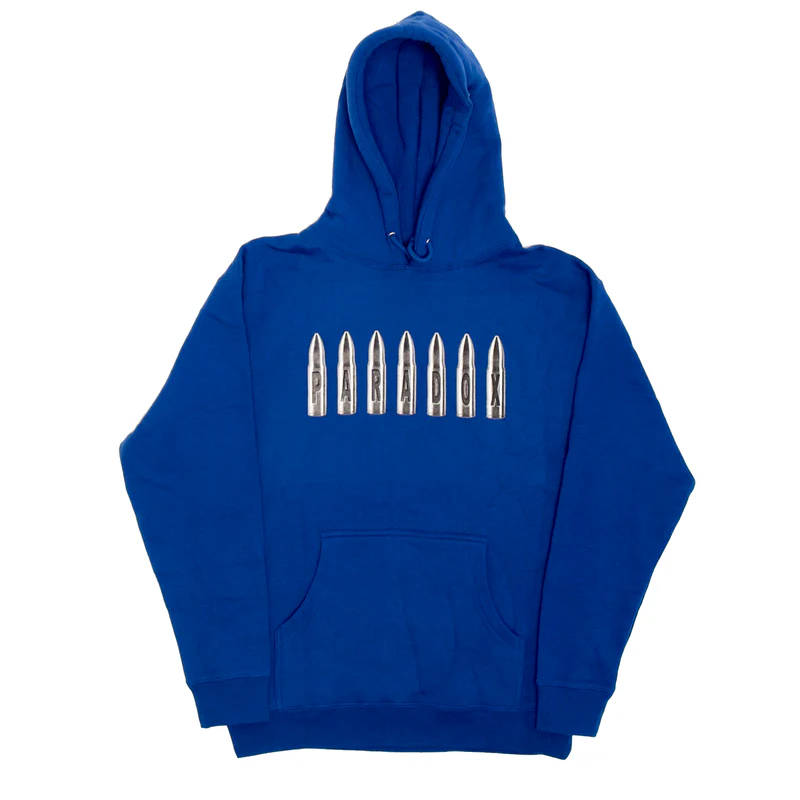 Save The Last Bullet Pull-Over Hoodie Blue Save The Last Bullet Pull-Over Blue Hoodie
