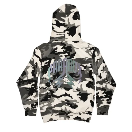 Snow Camo Lightning Arc Logo Pull-Over Hoodie