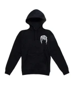 Spray Paint Lightning Arc Logo Black Hoodie