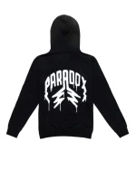 Spray Paint Lightning Arc Logo Black Hoodie