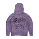 The Blue Print Lightning Arc Logo Pull-Over Purple Hoodie