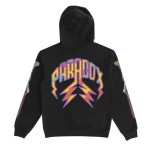 Thermal Bone Sleeve Lightning Arc Logo Black Hoodie