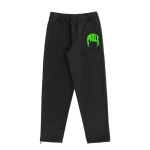 Twilled Lightning Arc Green Logo & Black Sweatpants