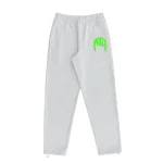 Twilled Lightning Arc Green Logo & Grey Sweatpants