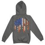 U.S.A. For Paradox Lightning Arc Logo Charcoal Hoodie