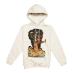 U.S.A. For Paradox Lightning Arc Logo Cream Hoodie