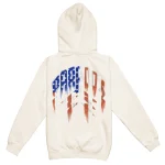 U.S.A. For Paradox Lightning Arc Logo Cream Hoodie