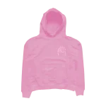 V-DAY Exclusive Swarovski Rhinestone Lightning Arc Logo Pull-Over Pink Hoodie