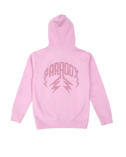 V-Day Exclusive Lightning Arc Logo Pink Hoodie