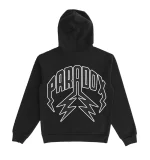 War Is Peace Arabic Lightning Arc Logo Pull-Over Black Hoodie