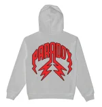 War Is Peace Arabic Lightning Arc Logo Pull-Over Grey Hoodie