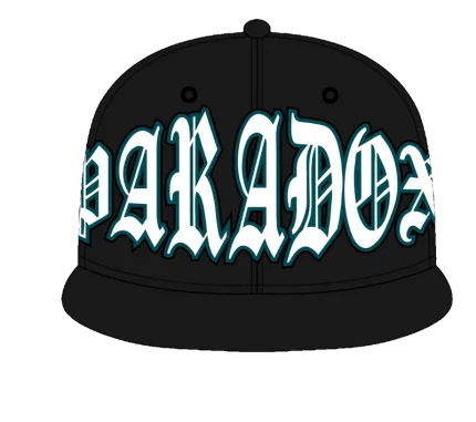 Birds Fitted Black Hat