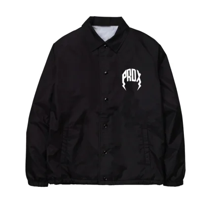 Coach Jacket Lightning Arc Black Logo