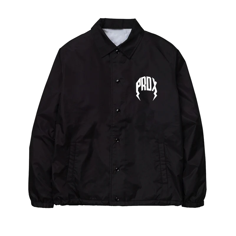 Coach Jacket Lightning Arc Black Logo
