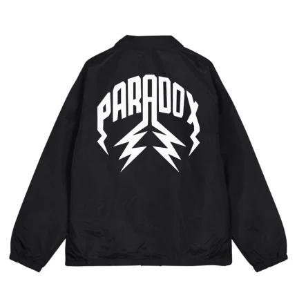 Coach Jacket Lightning Arc Black Logo