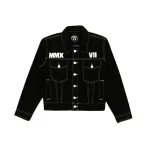 Denim Jacket Lightning Arc Black Logo