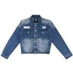 Denim Jacket Lightning Arc Blue Logo