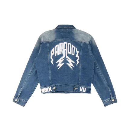 Denim Jacket Lightning Arc Blue Logo
