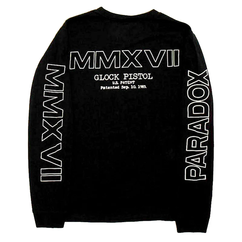 G-Lock Blueprint Long-Sleeve Black Tee