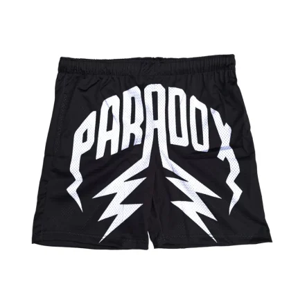 Lightning Arc Logo Mesh Shorts