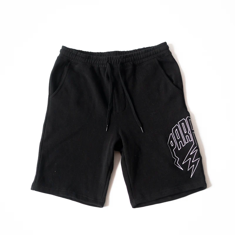 Lightning Arc Logo Shorts Black Lightning Arc Logo Black Shorts