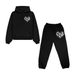 PRDXLAB Heart Tracksuit Black