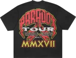 Retro Tour Lightning Arc Logo BBlack Tee