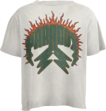 Torch Lightning Arc Logo Tee White