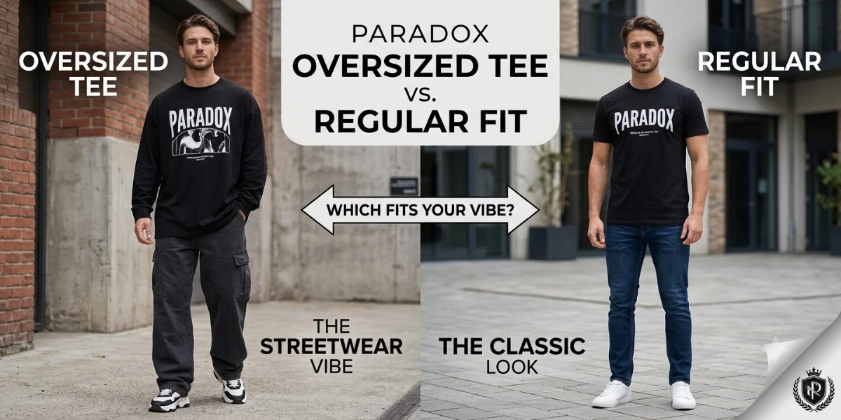 oversized tee vs regular